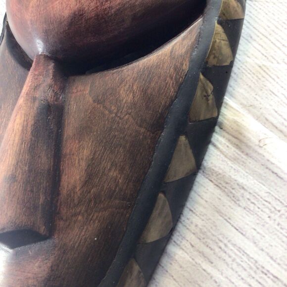 African Hand Crafted Tribal Face Mask Decor 18” Long - Picture 8 of 16